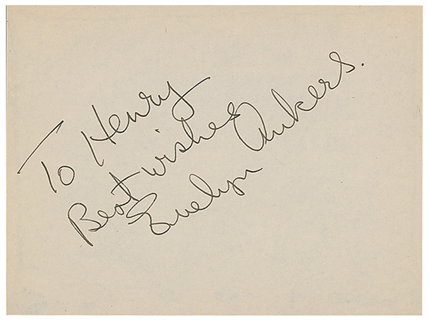 Lot #1345 Evelyn Ankers