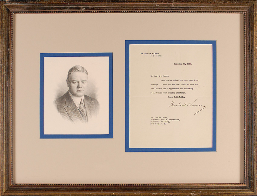 Lot #76 Herbert Hoover