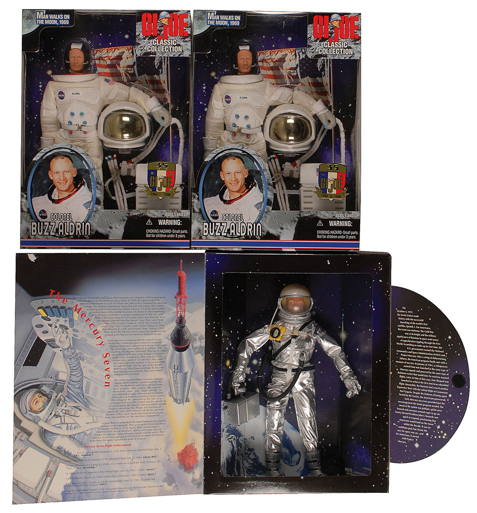 Lot #694 Buzz Aldrin and Mercury Astronaut