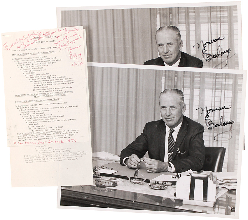 Lot #210 Norman Borlaug