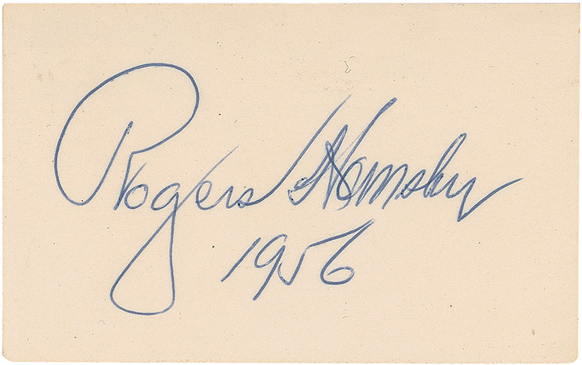 Lot #1436 Rogers Hornsby