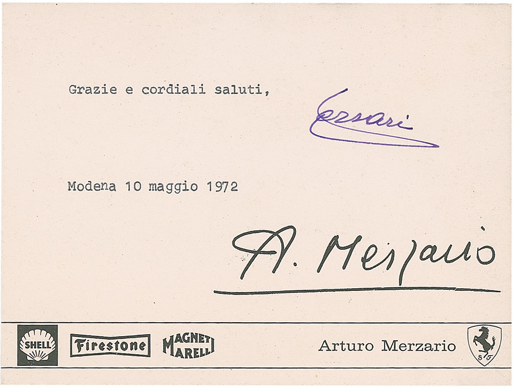 Lot #1412 Enzo Ferrari