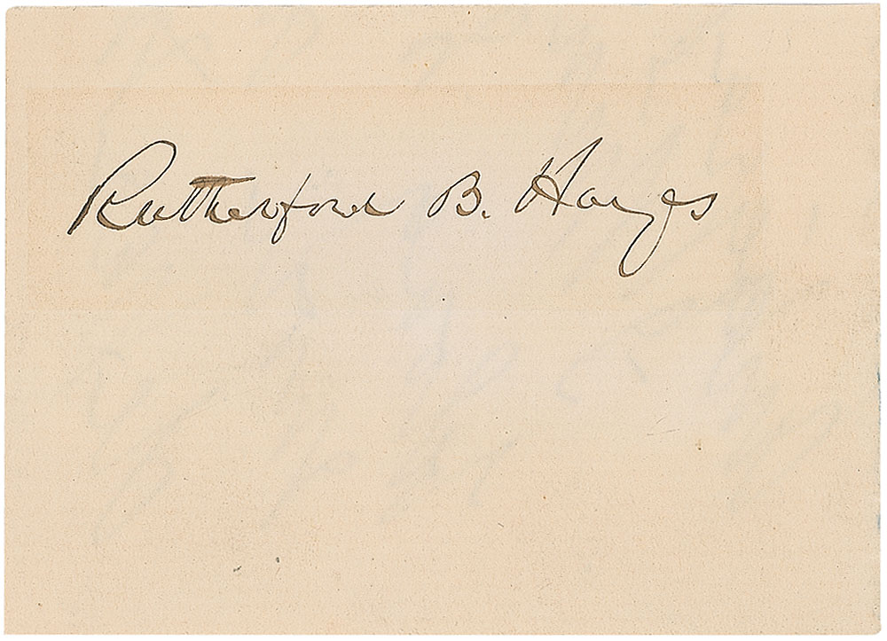 Lot #83 Rutherford B. Hayes