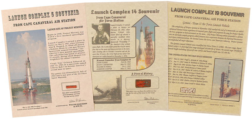 Lot #180 Cape Canaveral Launch Relics
