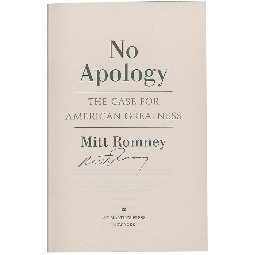 Lot #345 Mitt Romney