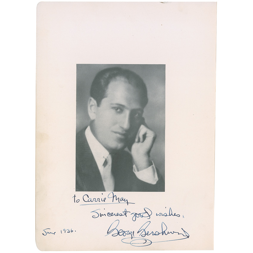 Lot #855 George Gershwin