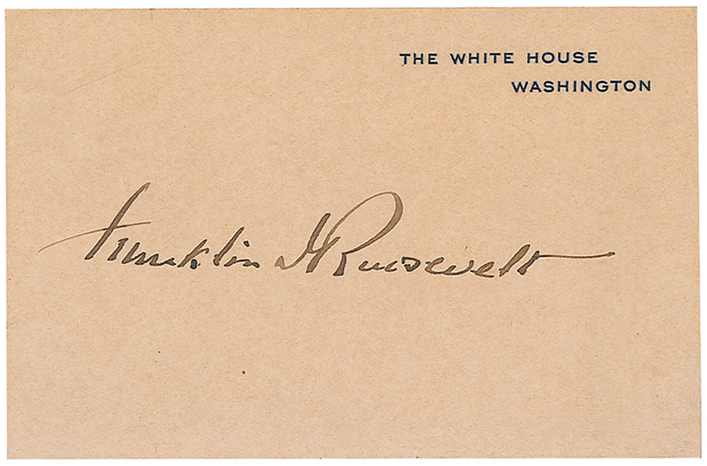Lot #163 Franklin D. Roosevelt
