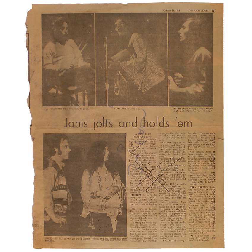 Lot #858 Janis Joplin