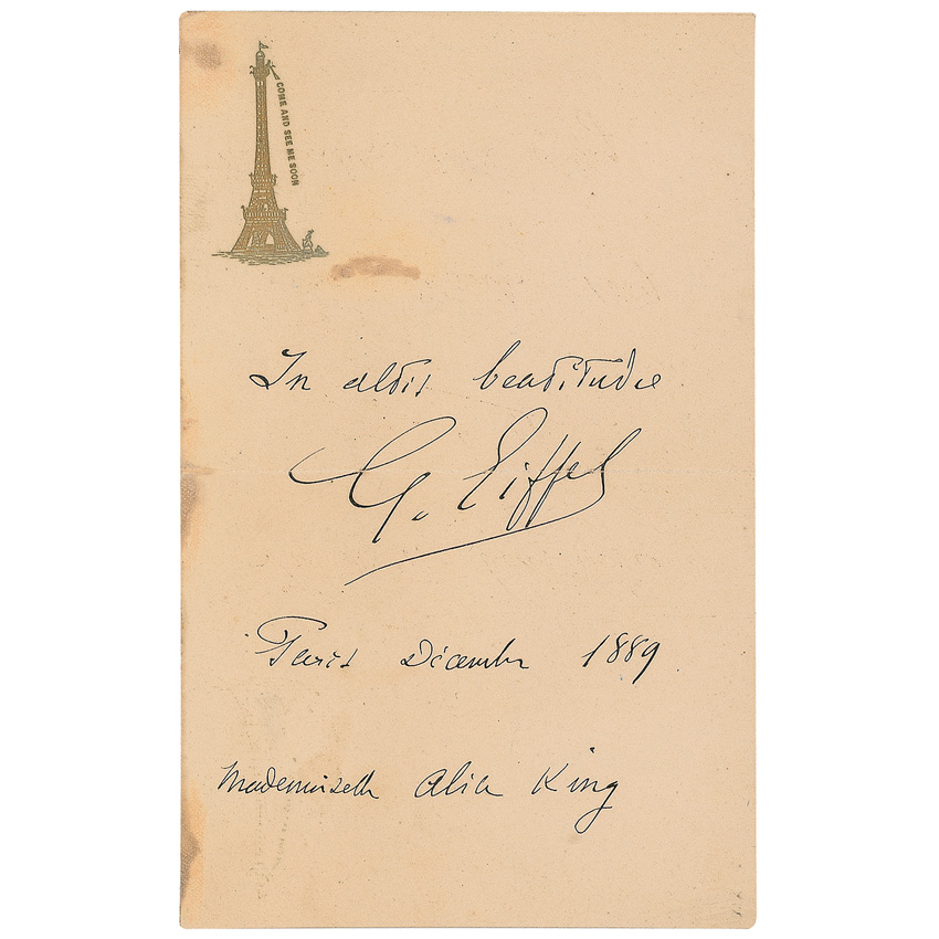 Lot #616 Gustave Eiffel