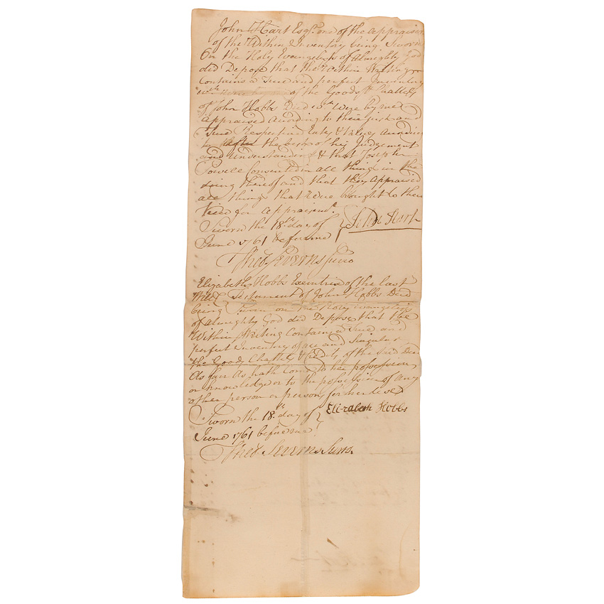 Lot #202 Declaration of Independence: John Hart