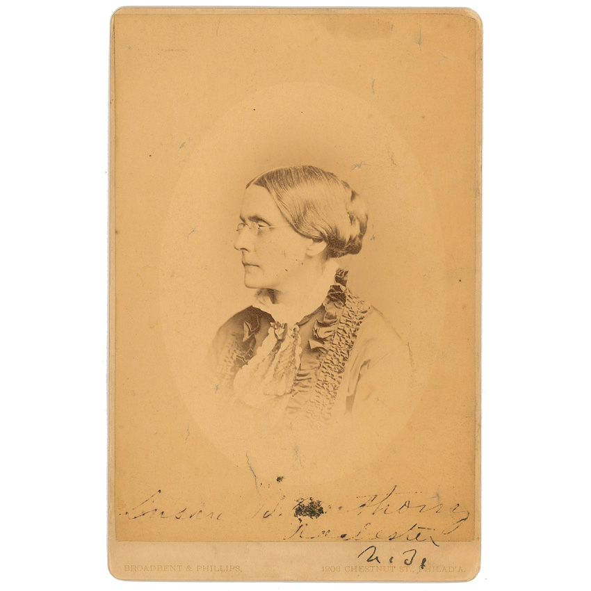 Lot #389 Women's Rights: Susan B. Anthony