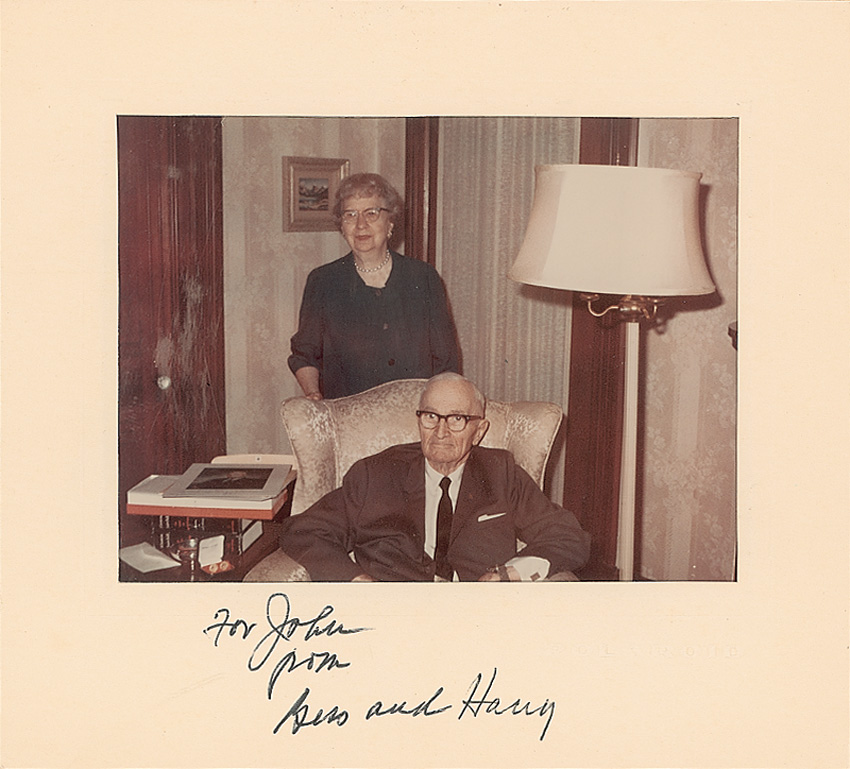 Lot #133 Harry and Bess Truman