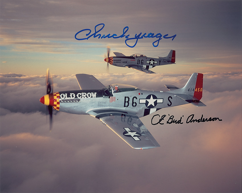 Lot #529 Chuck Yeager and Bud Anderson