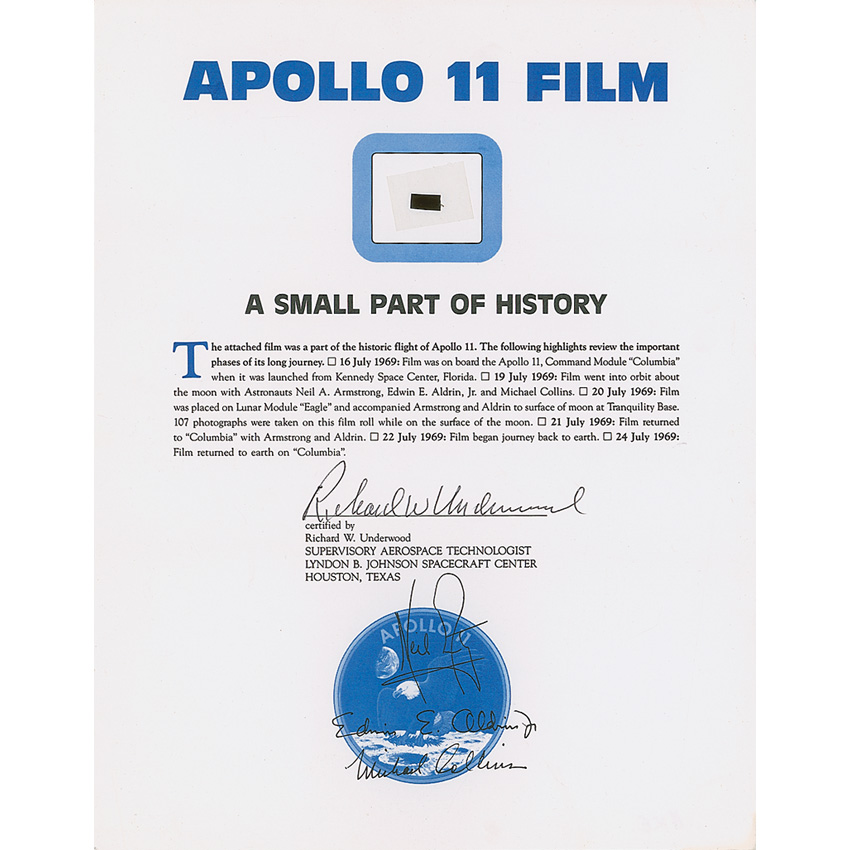 Lot #354 Apollo 11