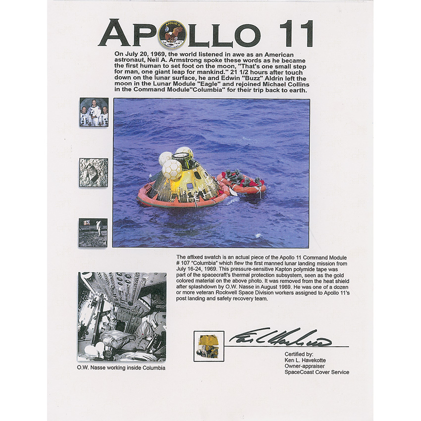 Lot #359 Apollo 11