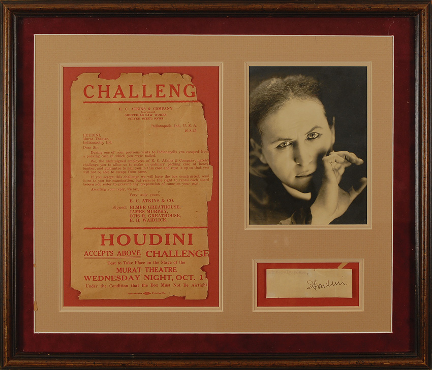 Lot #1074 Harry Houdini