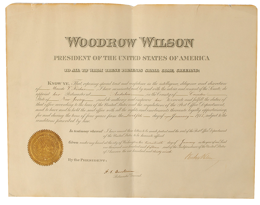 Lot #95 Woodrow Wilson