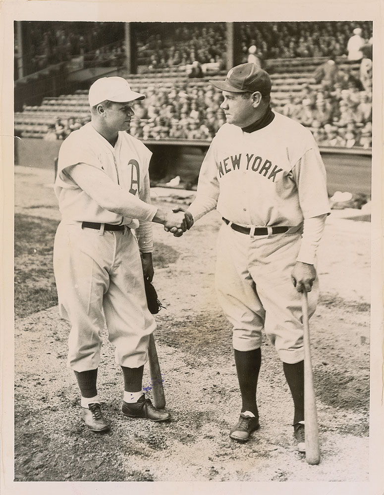 Lot #741 Babe Ruth and Jimmie Foxx