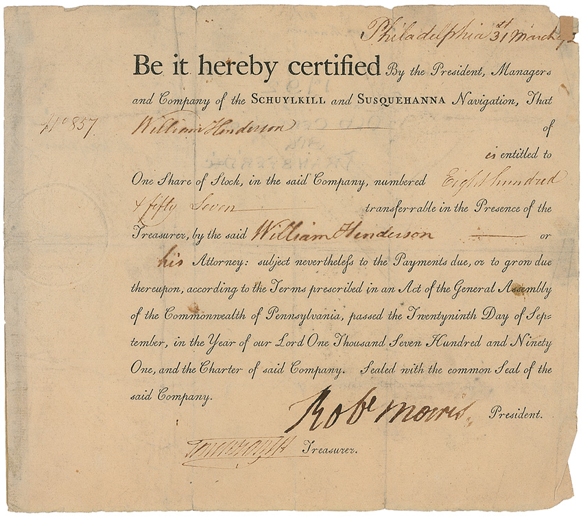 Lot #184 Declaration of Independence: Robert