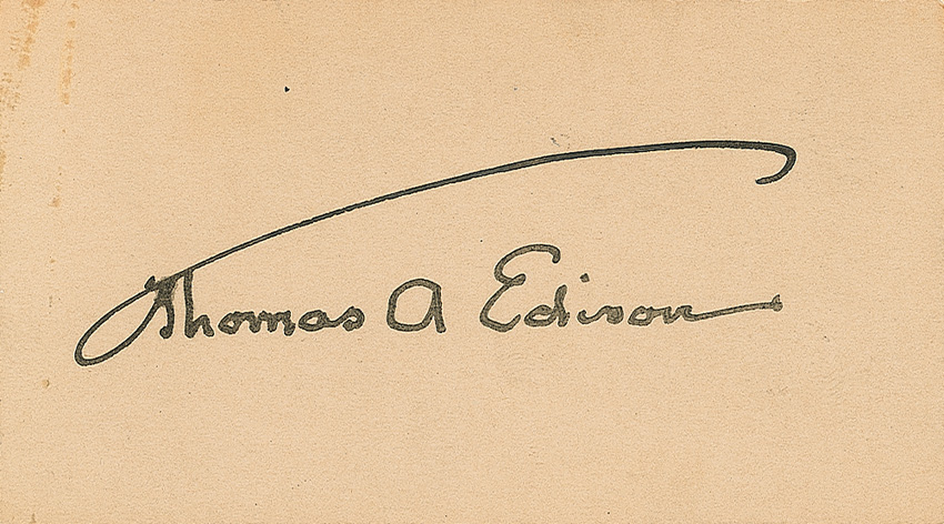 Lot #195 Thomas Edison