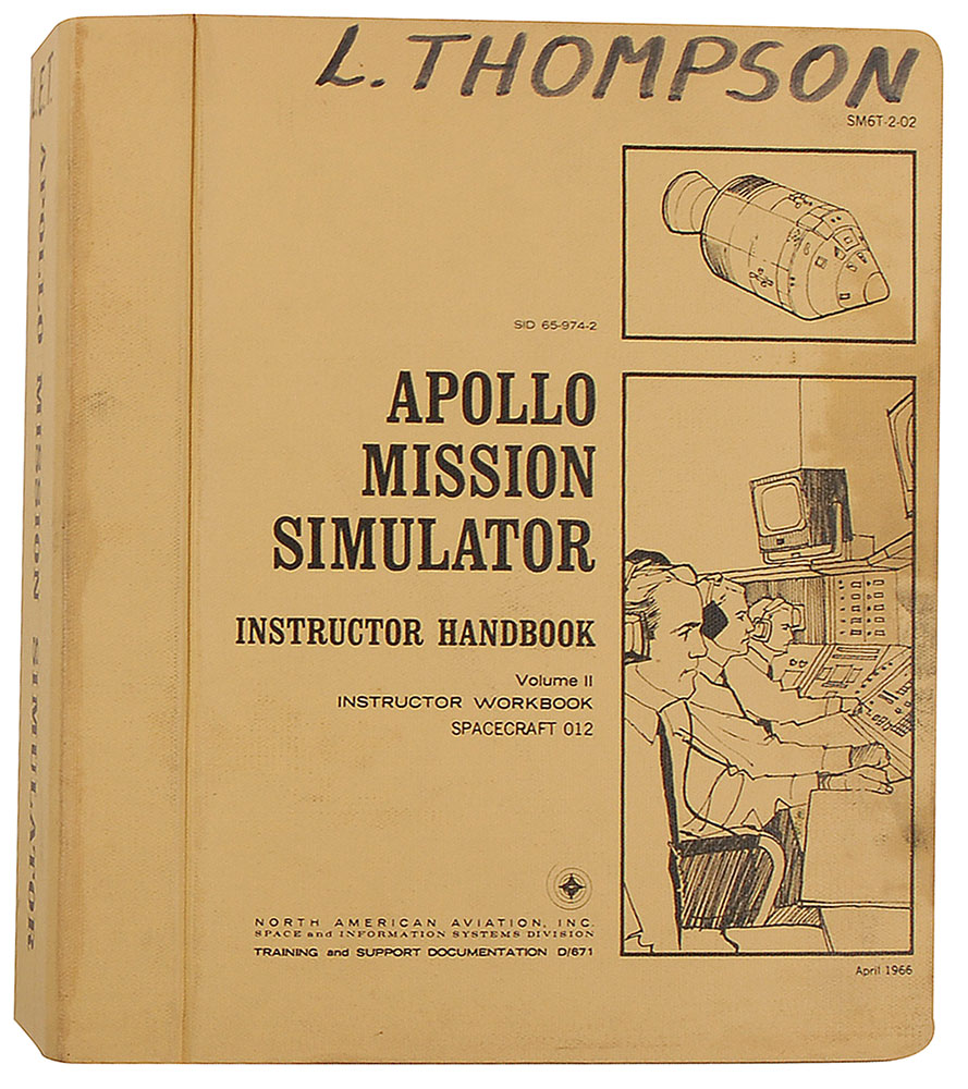 Lot #263 Apollo Mission Simulator Handbook
