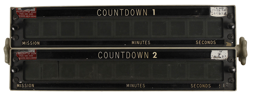 Lot #252 Apollo Countdown Clock