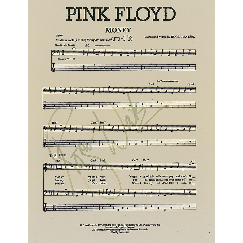 Lot #994 Pink Floyd: Roger Waters