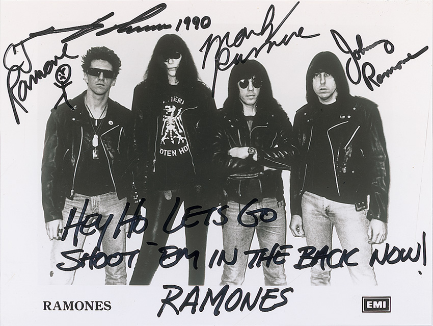 Lot #865 The Ramones