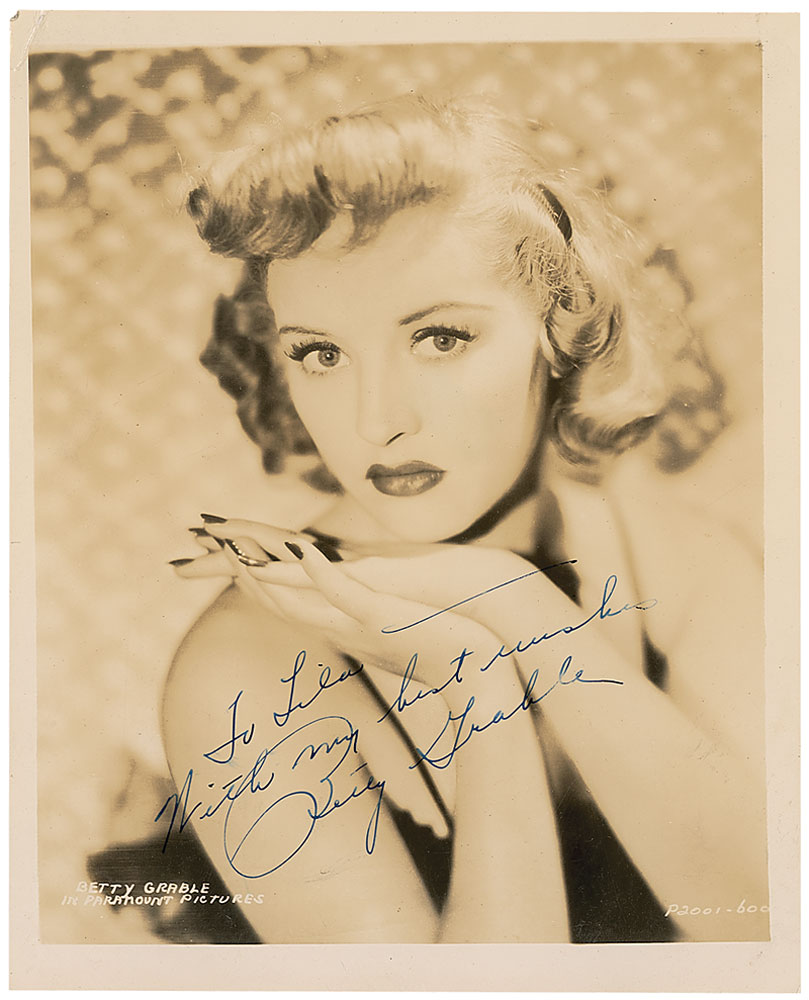 Lot #1618 Betty Grable