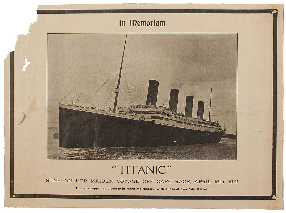 Lot #166 In Memoriam: Titanic