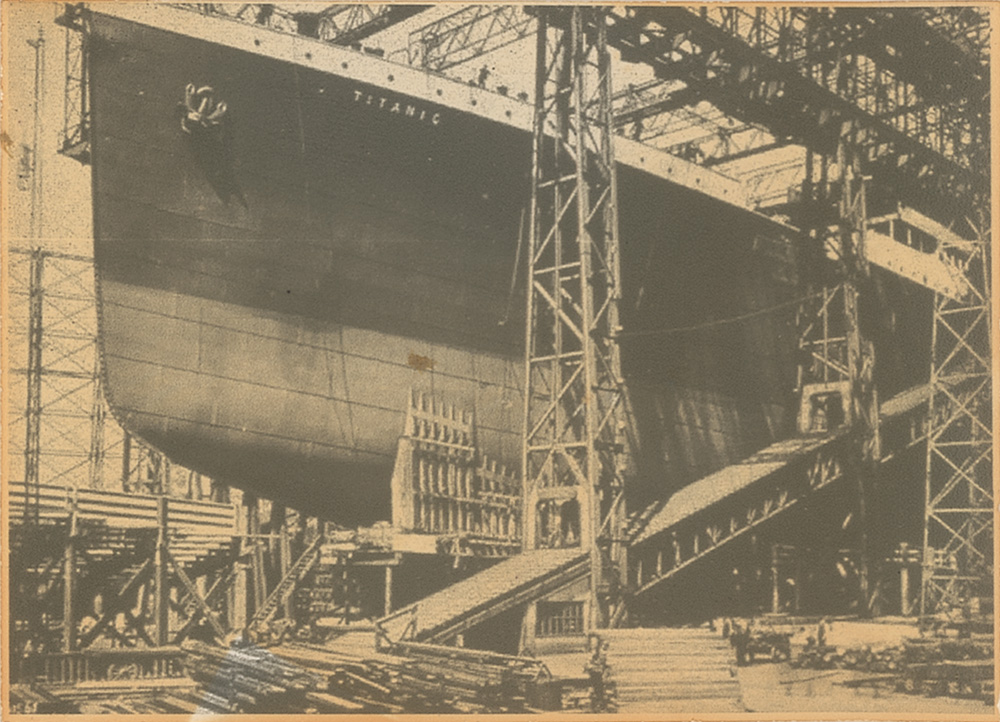 Lot #17 Titanic Construction in Shipyard