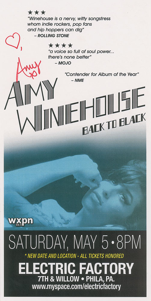 Lot #1185 Amy Winehouse