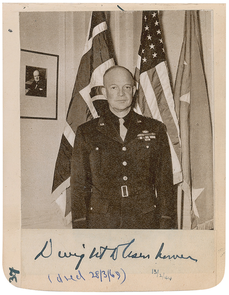Lot #111 Dwight D. Eisenhower and Montgomery of