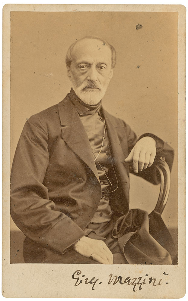 Lot #1593 Giuseppe Mazzini