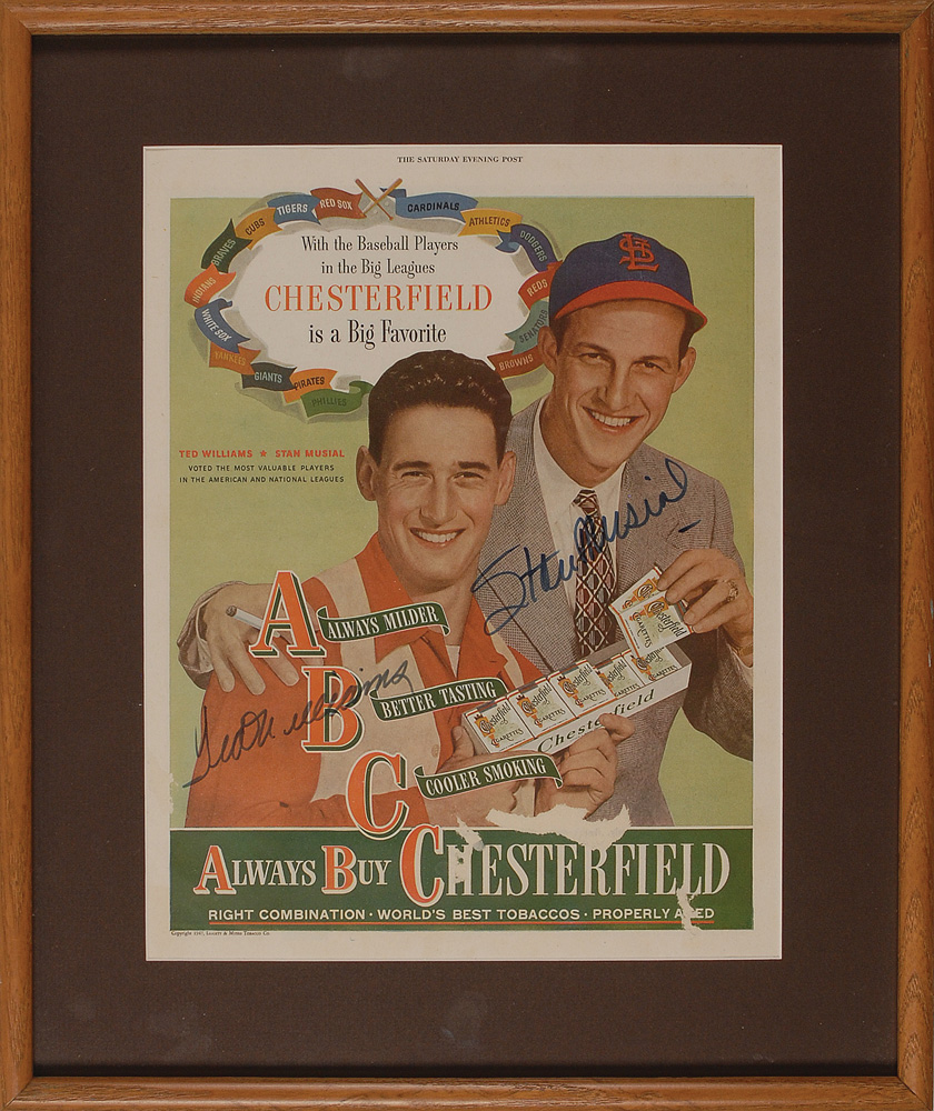 Lot #1642 Ted Williams and Stan Musial