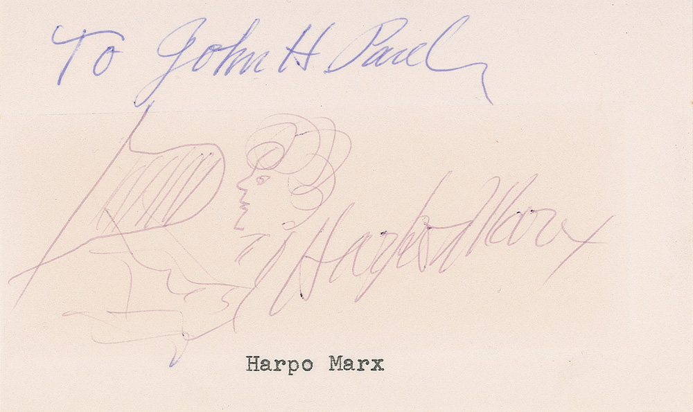 Lot #1234 Harpo Marx