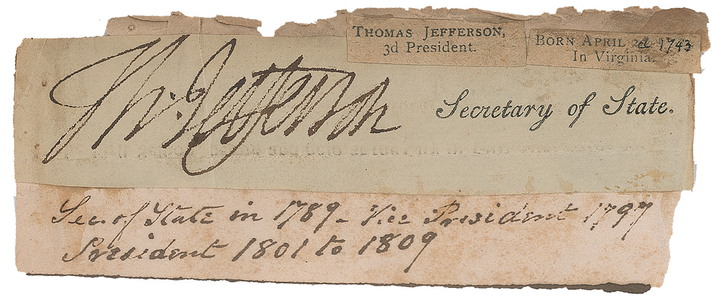 Lot #136 Thomas Jefferson