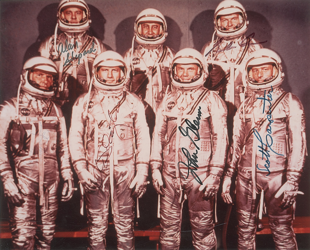 Lot #633 Mercury Astronauts