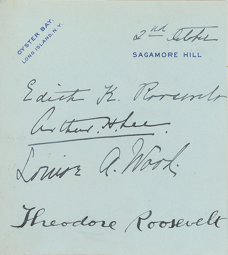 Lot #178 Theodore and Edith K. Roosevelt
