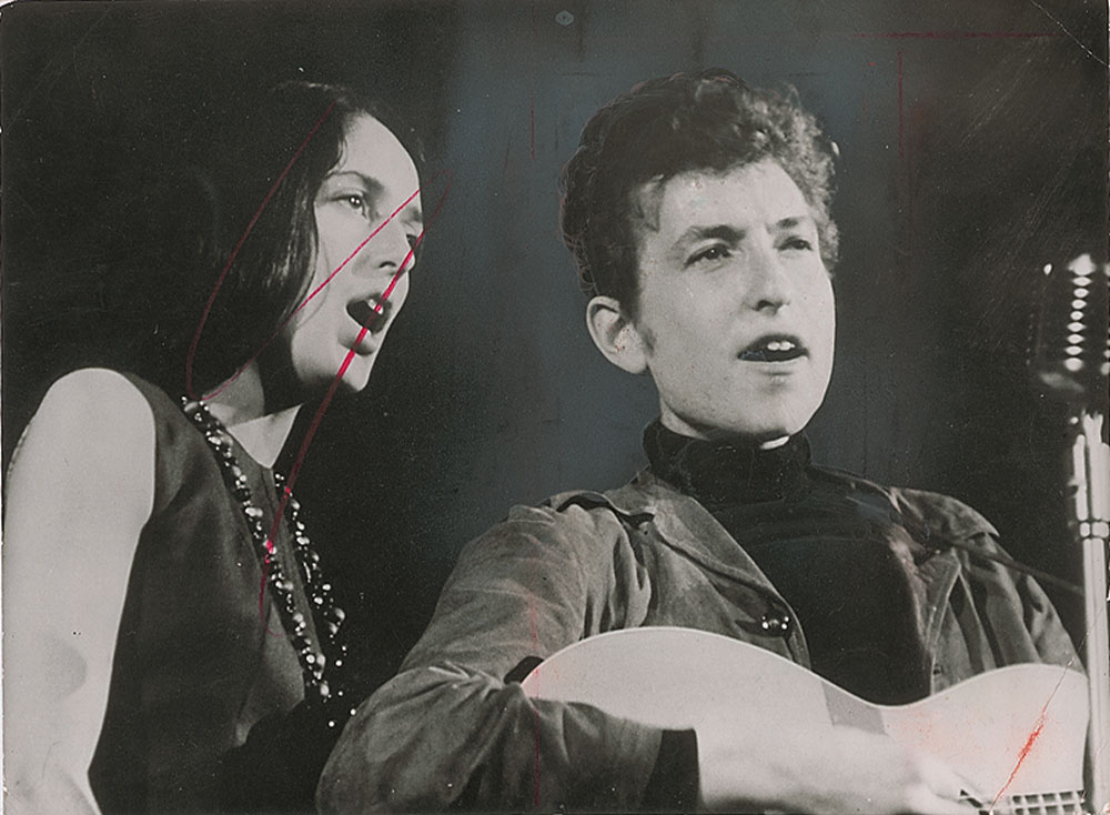 Lot #567 Bob Dylan and Joan Baez