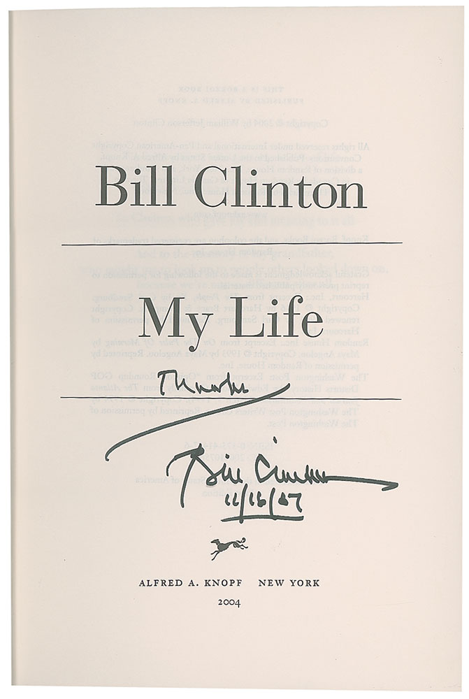 Lot #182 Bill Clinton