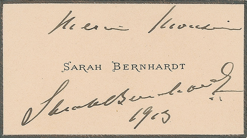 Lot #224 Sarah Bernhardt