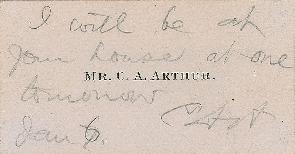 Lot #222 Chester A. Arthur