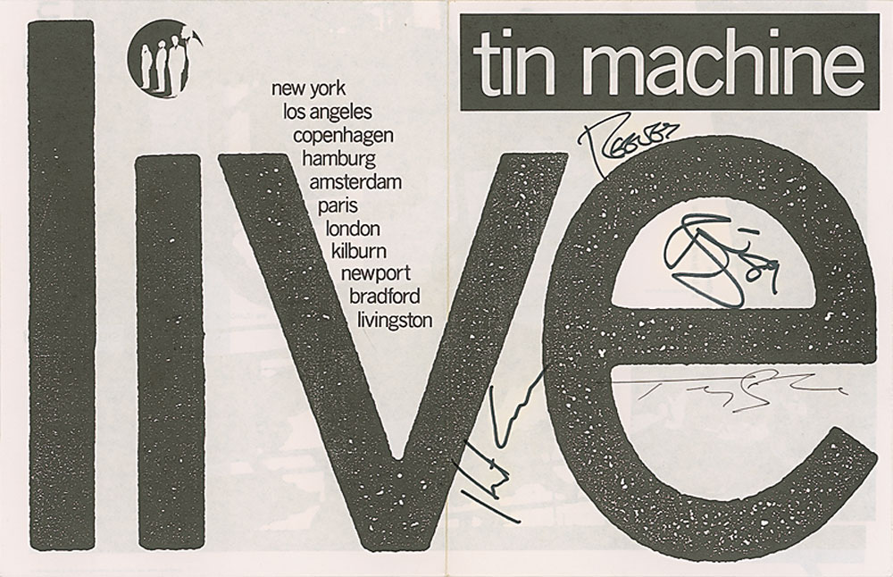 Lot #582 David Bowie and Tin Machine