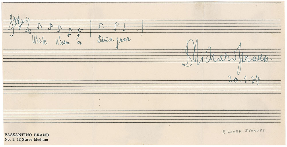 Lot #950 Richard Strauss