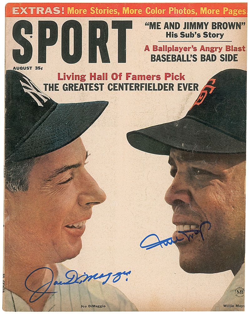 Lot #1483 Joe DiMaggio and Willie Mays