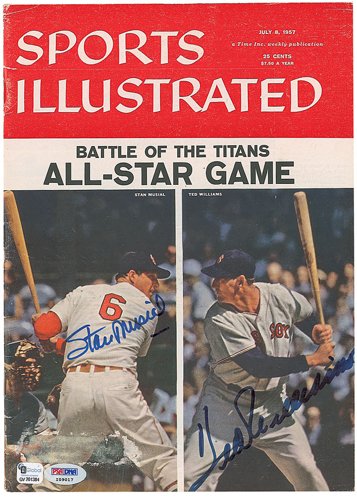 Lot #1587 Ted Williams and Stan Musial