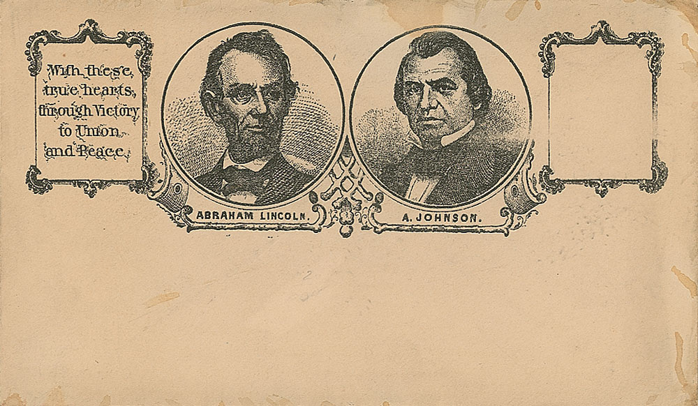 Lot #452 Abraham Lincoln and Andrew Johnson