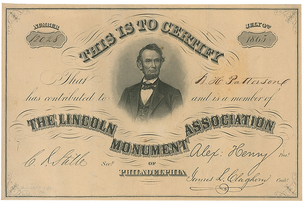 Lot #41 Lincoln Monument Assocation