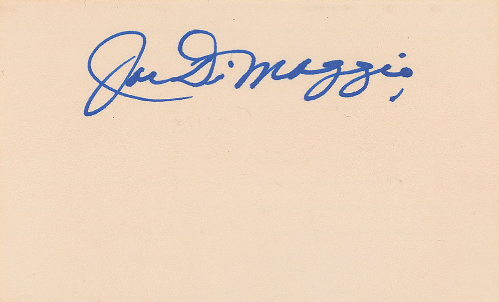 Lot #1526 Joe DiMaggio
